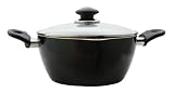 BBC Easycook Non Stick Casserole with Lid Aluminium Black 24 cm