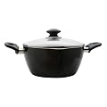 BBC Easycook Non Stick Casserole with Lid Aluminium Black 24 cm