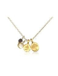 Satya Jewelry "Quest for Truth Om" Yellow Gold Necklace, 18"