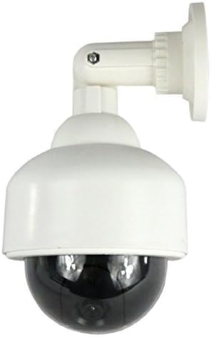 chorbros® Indoor Outdoor Dome Fake Surveillance Camera,Waterproof, Red Flashing/Blinking LED, Dummy CCTV Security Camera, Adjustable Mounting Bracket