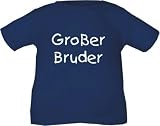 Kinder T-Shirt Großer Bruder (Farbe navy) (Größe 110/116)