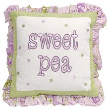 My Baby Sam Sweet Pea Throw Pillow - Lavender product image
