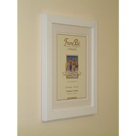 H7 WHITE Frame with WHITE Mount 30"x20" for Pic Size A2