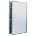 Bobrick 299 304 Stainless Steel Surface-Mounted Medicine Cabinet, Satin Finish, 17" Width x 26-7/8" Height x 5" Depth, 4 Shelves