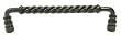 Top Knobs- Normandy Collection M674 Twisted Bar Handle in Patine Black