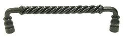 Top Knobs- Normandy Collection M674 Twisted Bar Handle in Patine Black