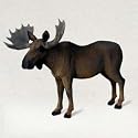 Moose Bull Figurine