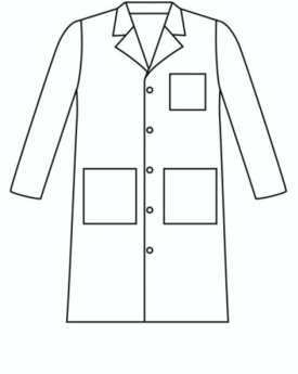 Landau Men's 43 1/2" Lab Coat PL3140