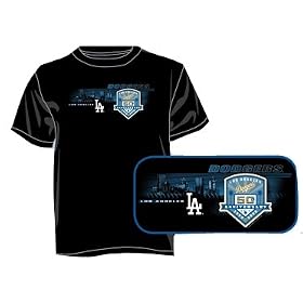 Los Angeles Dodgers 50th Anniversary City Skyline T-Shirt