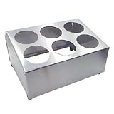6 Cylinder Stainless Steel Flatware Holder (16-0003) Category: Flatware Holders