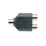 2 to 1 Female Socket x RCA Phono Audio Adapter Splitter