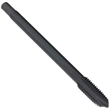 Dormer EP016H Powdered-Metal Steel Machine Spiral Point Threading Tap, Black Oxide Finish, Round with Square End Shank, Plug Chamfer