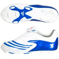 adidas F10 8 TRX Firm Ground Football Boots - Kids - White/Blue/Red - Kids - UK Size 5� Junior
