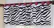 Funky Zebra Window Valance by JoJo Designs