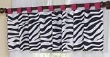 Funky Zebra Window Valance by JoJo Designs