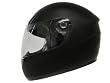 Solid Matte Black Full Face Motorcycle Scooter Street Sport Bike Helmet (Extra Large)