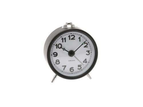 Karlsson KA5097BK Wecker Mini Binky Numbers schwarz, BOX32 Design Preisvergleich