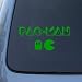 PACMAN - Vinyl Decal Sticker #A1365 | Vinyl Color: Green