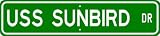USS SUNBIRD ASR 15 Street Sign - Navy