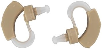 EarAid Hearing Amplifiers - Set of 2 - Batteries Included - Aids with Hearing Impairment &amp; Loss - Voice Enhancer - Reduces Background Noise - 100% Satisfaction Guarantee - Better Value than Lyric, ITE, Siemens, Phonak, Oticon, Stakey, &amp; Beltone