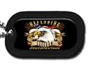 United States Defending Freedom Operation NEW Dawn Eagle Usa Flag Unit Division Rank Logo Symbols - Military Dog Tag Luggage Tag Key Chain Metal Chain Necklace