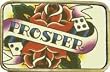 Outer Rebel Mens "Prosper" Tattoo Style Metal Belt Buckle Style BU107