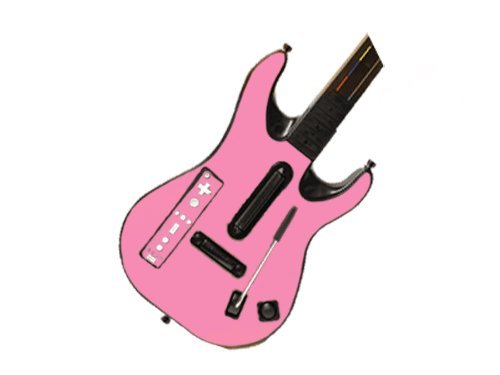 Guitar Hero 5 (GH5) World Tour for Nintendo Wii Skin - NEW - SOFT PINK system skins faceplate decal mod