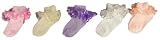 Girls Dressy Socks with Rose Lace