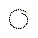 14K Yellow Gold Onyx and Beads Bracelet - 7.5''