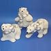 Ice Palace Standing White Fuzzy Arctic Polar Bear Christmas Ornament