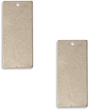 Vintaj Small Rectangle Artisan Pewter Altered Blanks - 2 Pieces