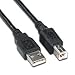 ReadyPlug USB Cable Compatible with Epson Workforce WF-3520 Color Inkjet All-in-One Printer (10 Feet, Black)