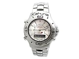 Kahuna Mens Dual Display Dig-Ana Calendar 100m Water Resistant Steel Sports Watch