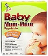 Hot Kid Baby MUM MUM RICE RUSKS Vegetable 1.76oz. (Pack of 5)