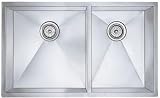 Blanco 512-750 Blancoprecision Series 1-3/4 Bowl Kitchen Sink, Satin