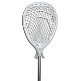Warrior Nemesis Strung Lacrosse Head-Wide Mesh (White)