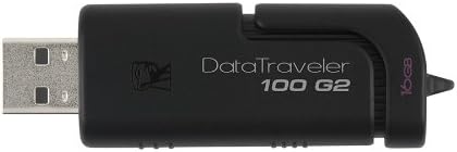 Kingston Digital Inc. 8GB DataTraveler 100 Generation2 2.0 USB Flash Drive DT100G2/8GBZ - Black