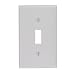 Leviton 87001 1-Gang Toggle Device Switch Wallplate, Standard Size, Thermoset, Device Mount, Gray