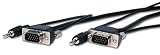 Comprehensive Cables HR Pro Series Micro VGA HD15 plug to plug w/audio cable 25ft -MVGA15P-P-25HRA