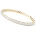 Sterling Silver / Platinum or 18K Plated 7.5 Brilliante Bangle Bracelet