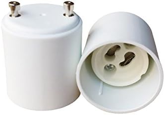 3 Pack, Grimaldi Lighting GU10 to GU24 Bulb Adapter, Use This Adapter to Plug a GU10 (Bayonet Mount) Based Bulb Into a GU24 (Bayonet Mount) Light Fixture, Maximum Wattage Is 75W