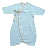 Sckoon Organic Cotton Round Kimono Blue - Size 3-6 Months