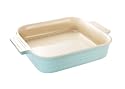 Le Creuset Stoneware Square Dish, Satin Blue, 23 cm