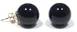14k Yellow Gold 12mm Black Onyx Stud Earrings