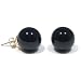 14k Yellow Gold 12mm Black Onyx Stud Earrings