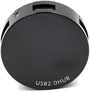 USB Hub, Yukeemi Portable 4-Port Hub USB 2.0 Circular Cable for Computer