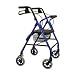 Invacare Lightweight Rollator with 7.5 Inch Wheels Ergonomic Hand-brakes, Blue