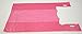 Plastic Bag-Pink Plain Embossed T-Shirt Bag 11.5
