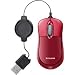 Belkin USB Mobile Retractable Mouse (Red)