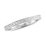 Anniversary Natural Diamond Wedding Ring in Platinum (G, SI1, 0.32 cttw) Certificate of Authenticity
